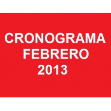 Cronograma Febrero 2013